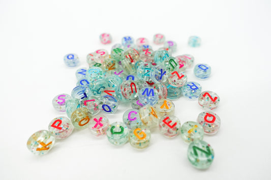 Letras Transparentes con colores.