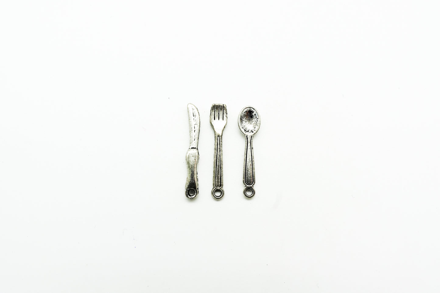 Dije Pewter Cubierto, Tenedor y Cuchara