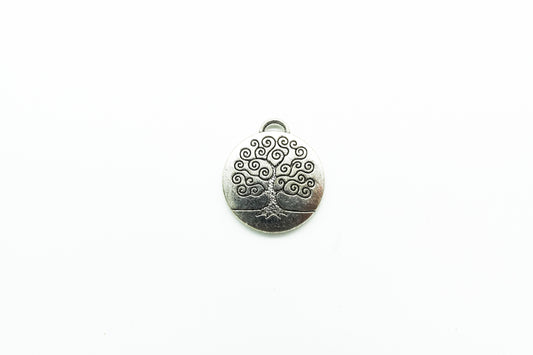 Dije Pewter Árbol de la vida Grabado