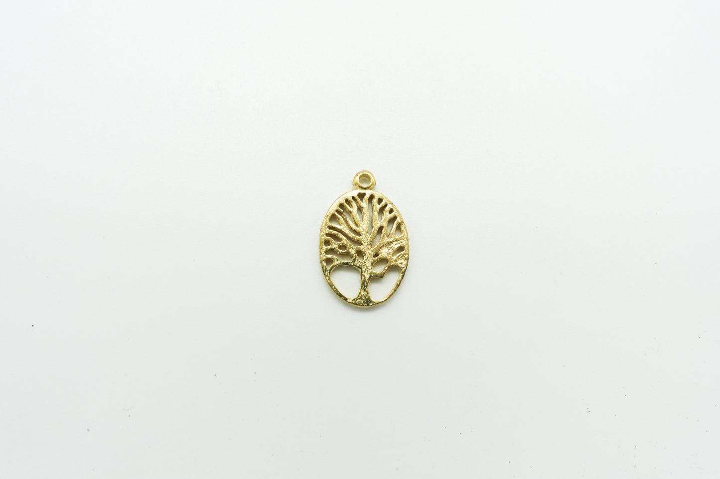 Dije Dorado Arbol de la vida calado oval