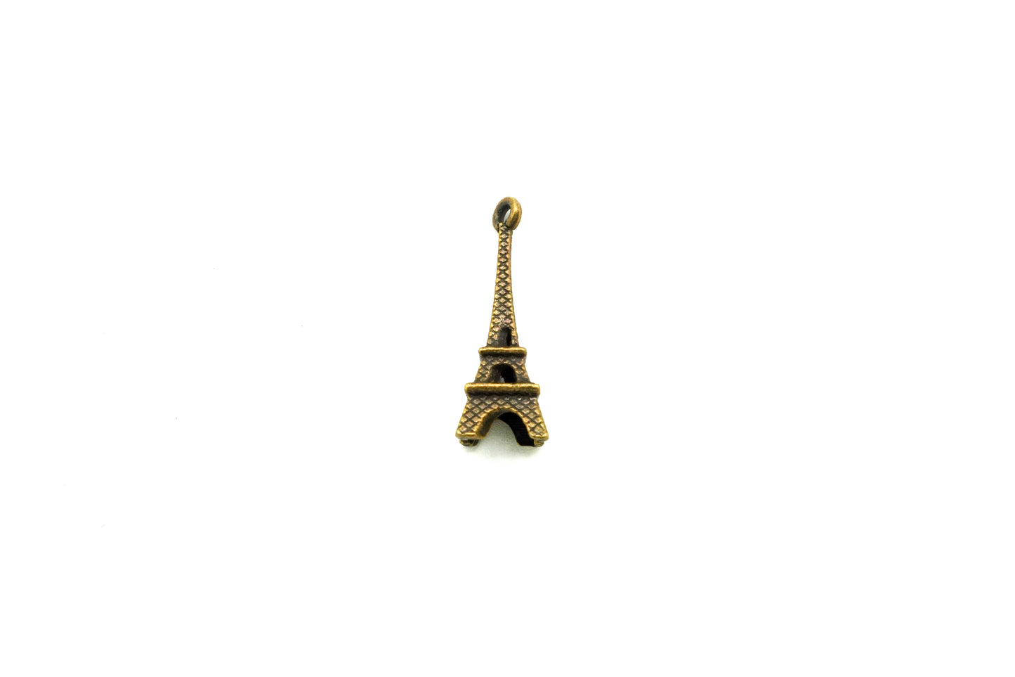 Dije Oro Viejo Torre Eiffel Chica 3D